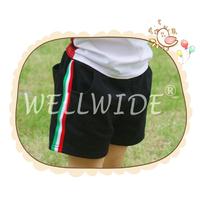 Fashion Design Prokets Black Color Little Girl's Short Pants Wellwide W0502