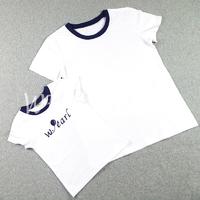 Custom Round Collar White T-Shirt For Children Age 2-7 yrs Wellwide W0515